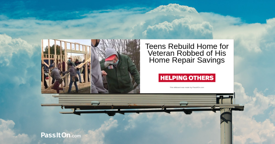 Teens Rebuild Home for Veteran Robbed of His Home Repair Savings