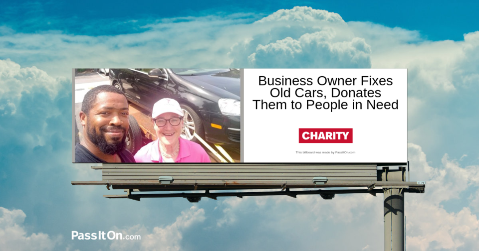 Business Owner Fixes Old Cars, Donates Them to People in Need in Memory of His Mechanic Father 