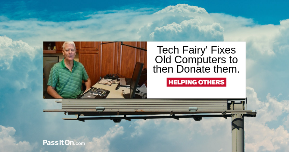 'Tech Fairy' Fixes Old Computers to then Donate them.
