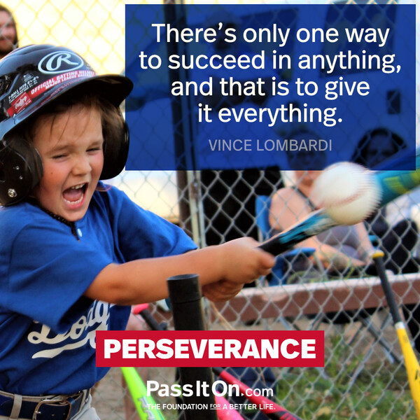 There's only one way to succeed in anything, and that is to give it everything. #<Author:0x00007f6b2f413498>