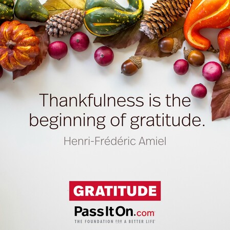 Thankfulness is the beginning of gratitude. #<Author:0x00007fad6afa4d98>