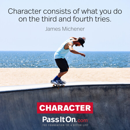 Character consists of what you do on the third and fourth tries. #<Author:0x00007fad6a1e3358>