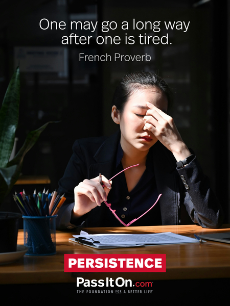 One may go a long way after one is tired. #<Author:0x00007fad6a19e4d8>