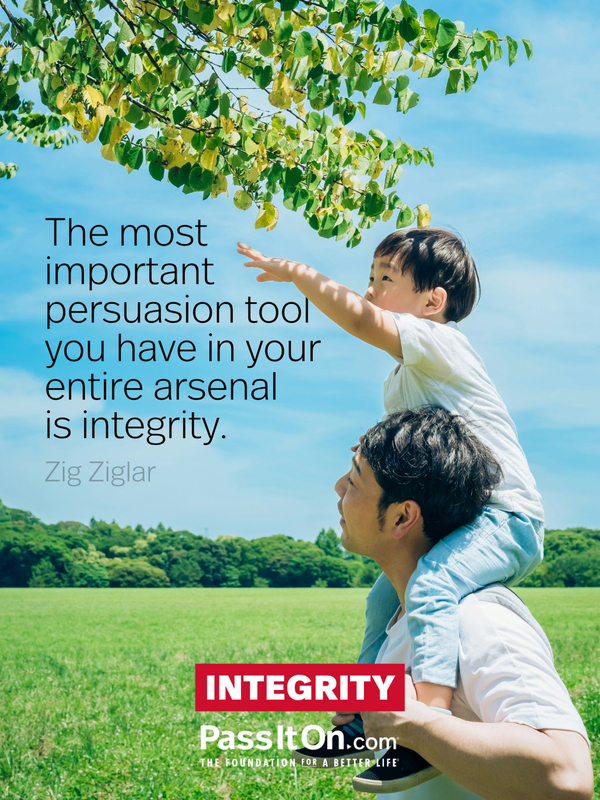 The most important persuasion tool you have in your entire arsenal is integrity. #<Author:0x00007f6b2fd55510>