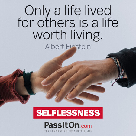 Only a life lived for others is worth living. #<Author:0x00007fad6a139380>