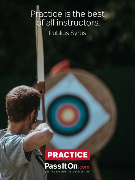 Practice is the best of all instructors. #<Author:0x00007fad6a11c320>