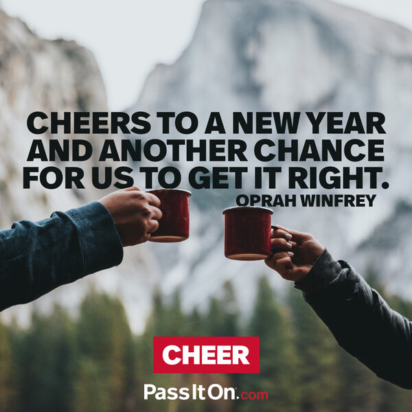 Cheers to a new year and another chance for us to get it right. #<Author:0x00007f6b2fd8ec48>