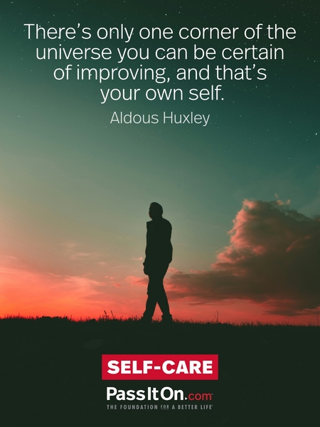 There’s only one corner of the universe you can be certain of improving, and that’s your own self. #<Author:0x00007f4818846f40>
