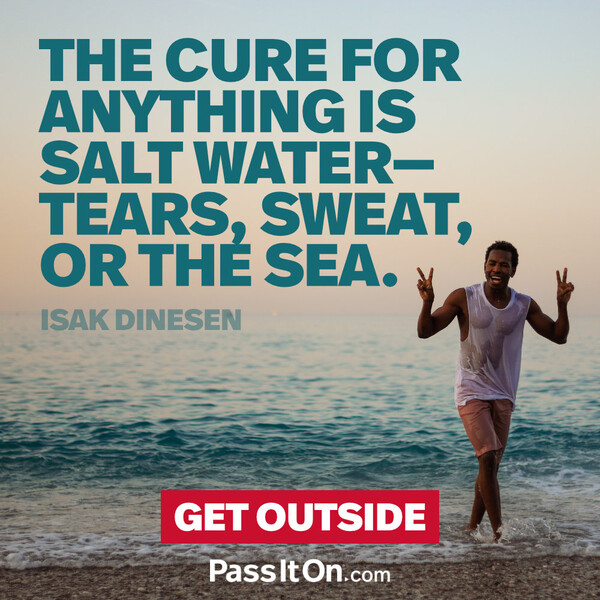 The cure for anything is salt water—tears, sweat, or the sea.

 #<Author:0x00007f6b2fda12d0>