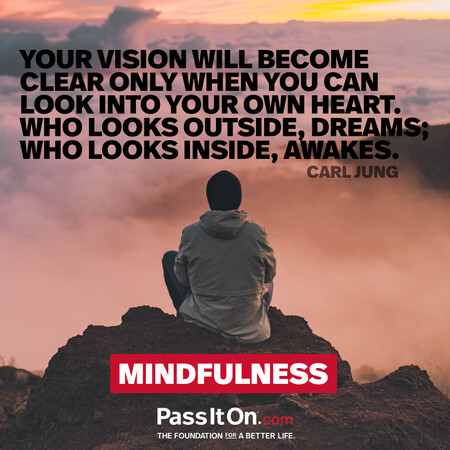 Your vision will become clear only when you look into your heart. Who looks outside, dreams. Who looks inside awakens. #<Author:0x00007f6b2f44dfd0>