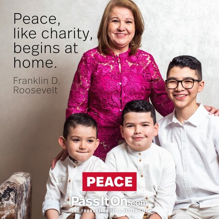 Peace, like charity, begins at home. #<Author:0x00007fad6a0ba648>