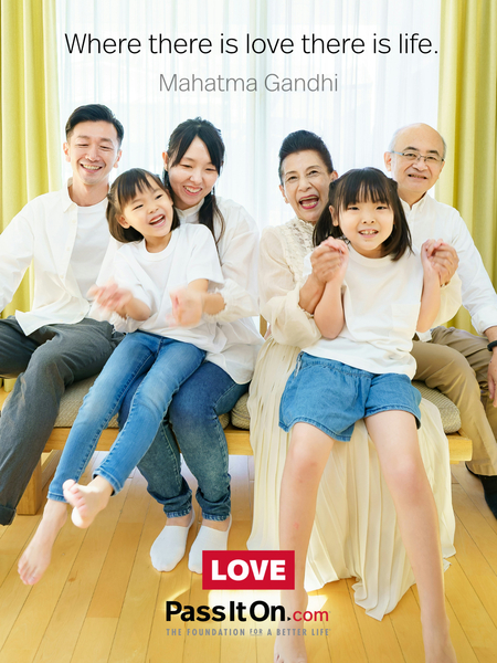 Where there is love there is life. #<Author:0x00007f64fee7d0c8>