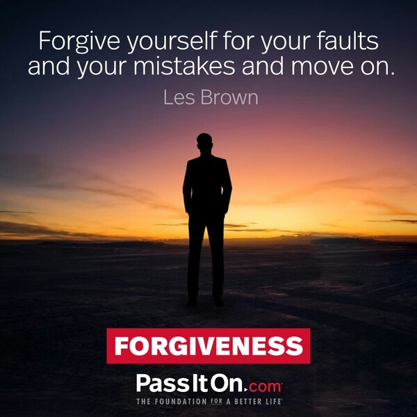 Forgive yourself for your faults and your mistakes and move on. #<Author:0x00007f6b2f372bd8>