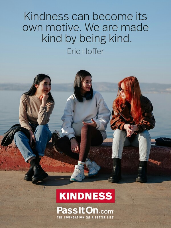 Kindness can become its own motive. We are made kind by being kind. #<Author:0x00007f6b2fb1fa20>