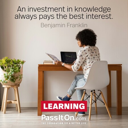 An investment in knowledge always pays the best interest. #<Author:0x00007f6b2f2f25a0>