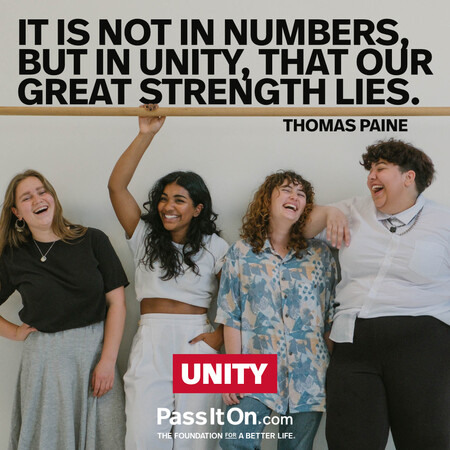 It is not in numbers, but in unity, that our great strength lies. #<Author:0x00007f6b2f399760>