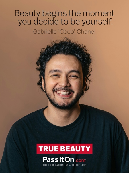 Beauty begins the moment you decide to be yourself. #<Author:0x00007f6b2fe64898>