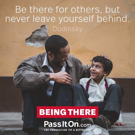 Be there for others, but never leave yourself behind. #<Author:0x00007fad6afc7460>