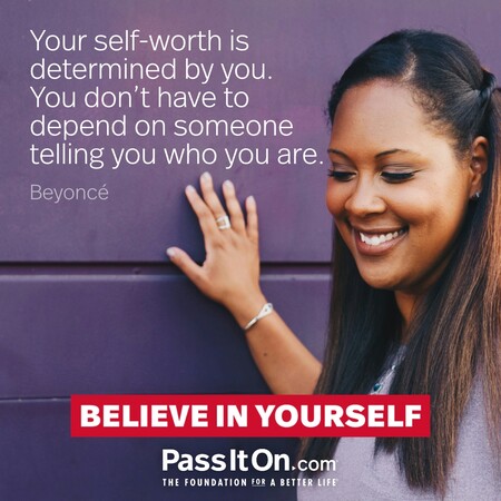 Your self-worth is determined by you. You don’t have to depend on someone telling you who you are. #<Author:0x00007f9990010500>