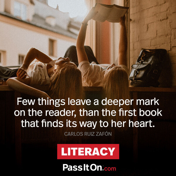 Few things leave a deeper mark on the reader, than the first book that finds its way to her heart. #<Author:0x00007f6b2e4acd10>