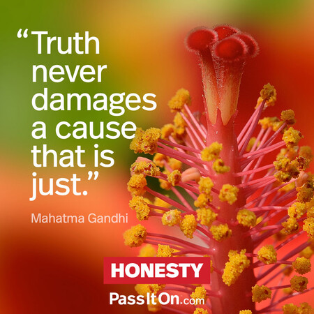 Truth never damages a cause that is just. #<Author:0x00007fad6af96180>