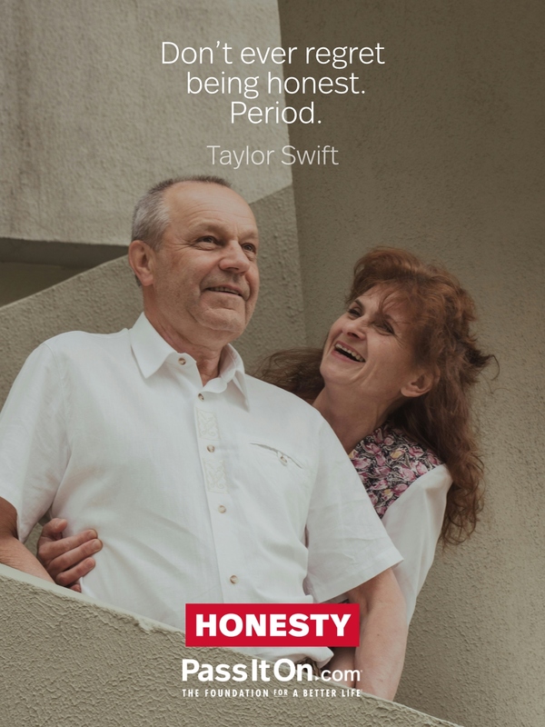 Don’t ever regret being honest. Period. #<Author:0x000071926e2058d8>