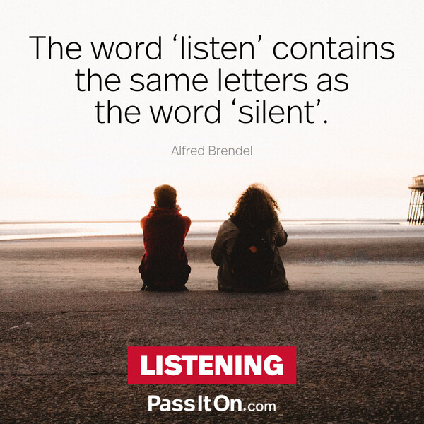 The word 'listen' contains the same letters as the word 'silent'. #<Author:0x00007f6b2fdc30d8>
