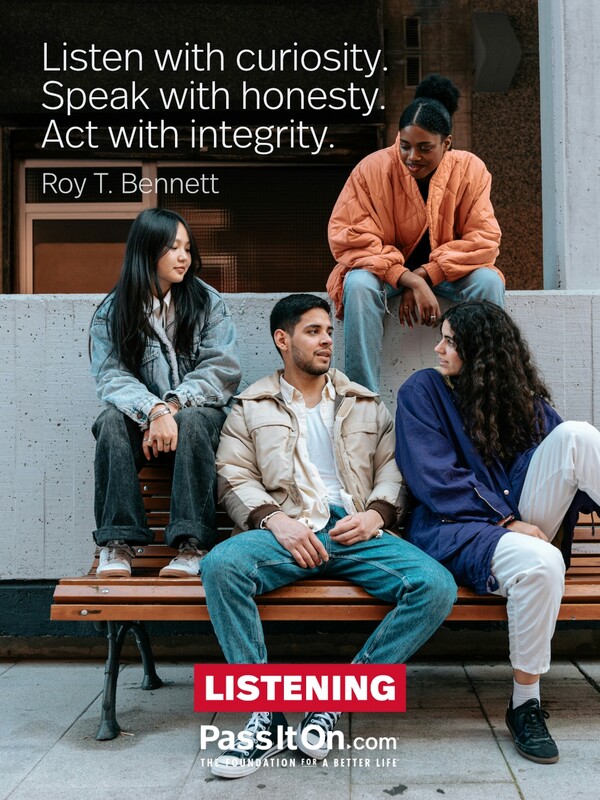 Listen with curiosity. Speak with honesty. Act with integrity. #<Author:0x00007f6b2f3867c8>
