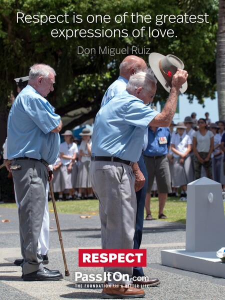 Respect is one of the greatest expressions of love. #<Author:0x00007fad6a1894c0>