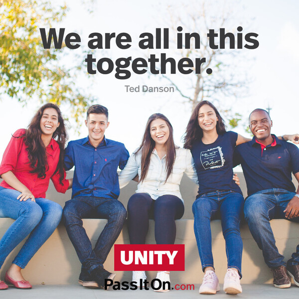 We are all in this together. #<Author:0x00007f6b2f393d60>