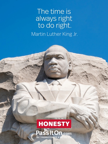 The time is always right to do what is right. #<Author:0x00007f997aefe9d8>