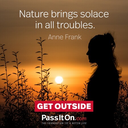 Nature brings solace in all troubles. #<Author:0x00007fad69b35790>