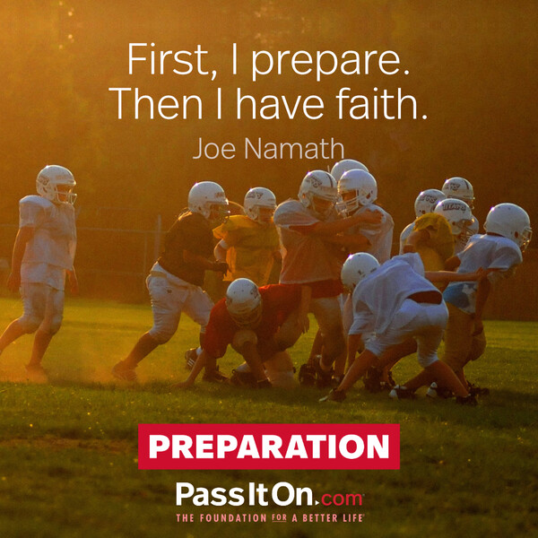 First, I prepare. Then I have faith. #<Author:0x00007f6b2f46c958>