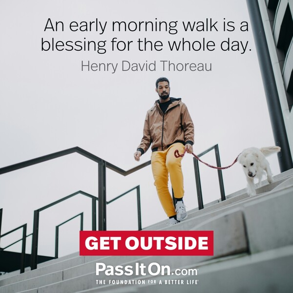 An early morning walk is a blessing for the whole day. #<Author:0x00007f6b2e4bf640>