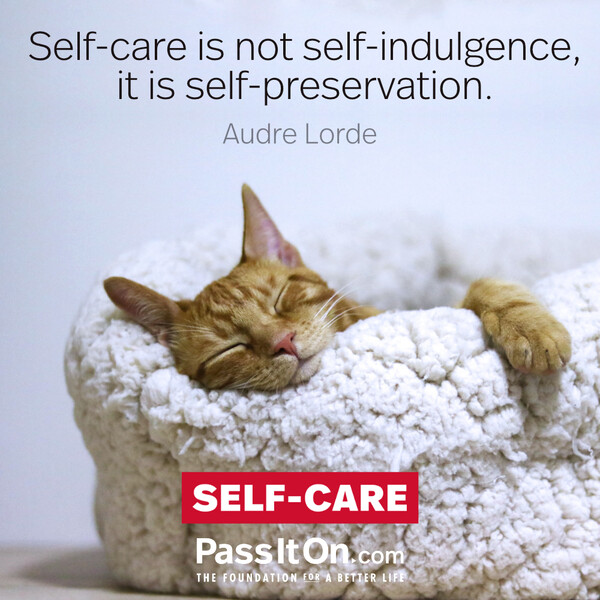 Self-care is not self-indulgence, it is self-preservation. #<Author:0x00007f6b2f4a7440>