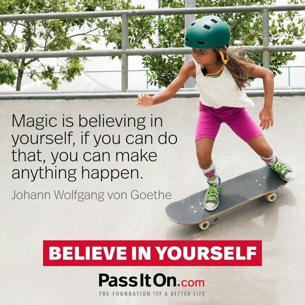 Magic is believing in yourself, if you can do that, you can make anything happen. #<Author:0x00007f6b2e48bb88>