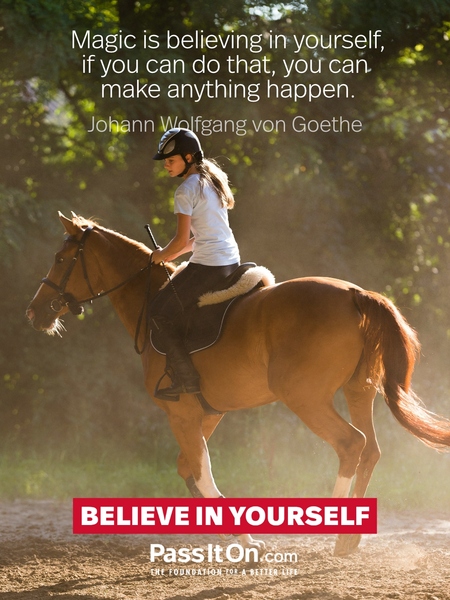 Magic is believing in yourself, if you can do that, you can make anything happen. #<Author:0x00007a566c183980>