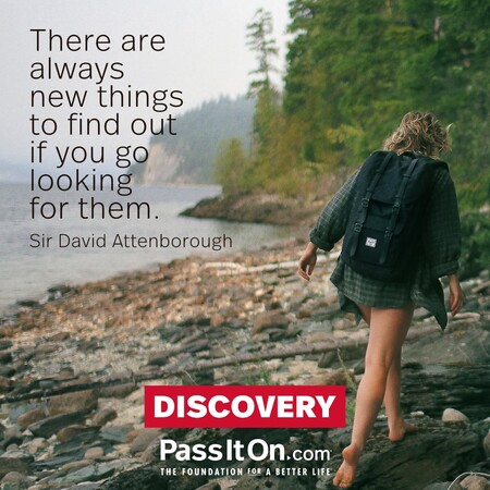 There are always new things to find out if you go looking for them. #<Author:0x00007fad6a0f8ad8>