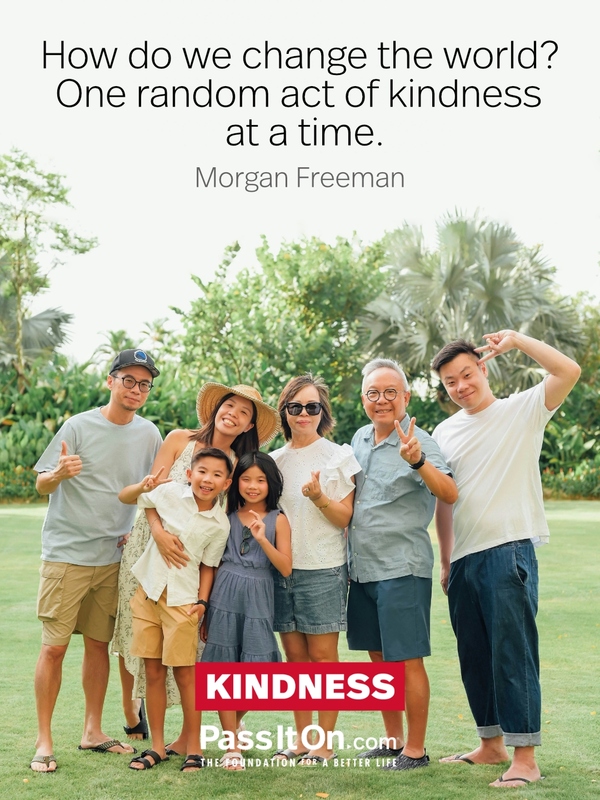 How do we change the world? One random act of kindness at a time. #<Author:0x00007f6b2fd57310>