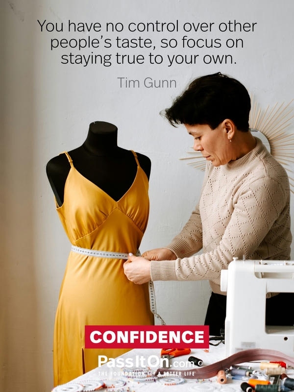 You have no control over other people's taste, so focus on staying true to your own. #<Author:0x00007b0f31e86a50>