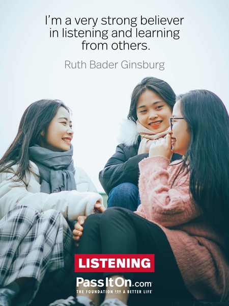 I’m a very strong believer in listening and learning from others. #<Author:0x0000789ea8d75658>