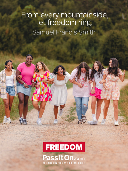 From every mountainside, let freedom ring. #<Author:0x00007f984ca5c440>