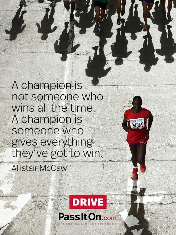 A champion is not someone who wins all the time. A champion is someone who gives everything they've got to win. #<Author:0x00007f6b2f39e3a0>