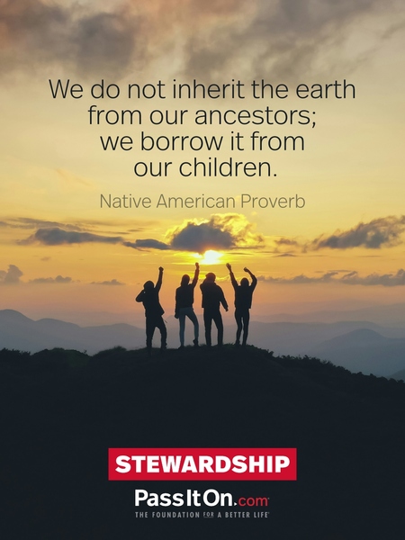 We do not inherit the earth from our ancestors; we borrow it from our children. #<Author:0x00007f6b3c87c090>