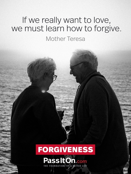 If we really want to love, we must learn how to forgive. #<Author:0x00007f6ce11e2f80>